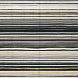 Ultra Soft Area Rug, Non Slip, Stain Resistant, Washable Area Rugs for Living Room, Bedroom, Black White Striped Floor Carpet, Bold Style(Black)