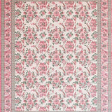 Ultra Soft Area Rug, Non Slip, Stain Resistant, Washable Area Rugs for Living Room, Bedroom, Chic Pastel Floral Swirl(Pink)