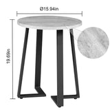 ODIKA Round Mod Concrete Side Table