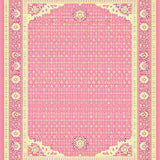 Ultra Soft Area Rug, Non Slip, Stain Resistant, Washable Area Rugs for Living Room, Bedroom, Cozy Taffeta Floral Aesthetic(Pink)