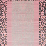 Ultra Soft Area Rug, Non Slip, Stain Resistant, Washable Area Rugs for Living Room, Bedroom, Trendy Pink Safari Inspired Design(Pink)