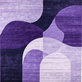 Ultra Soft Area Rug, Non Slip, Stain Resistant, Washable Area Rugs for Living Room, Bedroom, Minimalist Plush Fur Decorative Touch(Purple)
