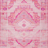 Ultra Soft Area Rug, Non Slip, Stain Resistant, Washable Area Rugs for Living Room, Bedroom, Whimsical Stylish Textured Layers(Pink)