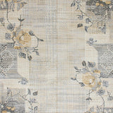 Ultra Soft Area Rug, Non Slip, Stain Resistant, Washable Area Rugs for Living Room, Bedroom, Elegant Oversized Floral Geometry(Beige)
