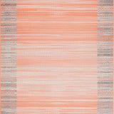 Ultra Soft Area Rug, Non Slip, Stain Resistant, Washable Area Rugs for Living Room, Bedroom, Elegant Soft Pink Diamond Motif(Orange)