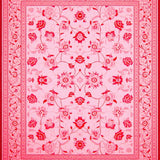 Ultra Soft Area Rug, Non Slip, Stain Resistant, Washable Area Rugs for Living Room, Bedroom, Soft Plush Floral Elegance(Pink)