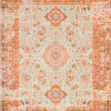 Ultra Soft Area Rug, Non Slip, Stain Resistant, Washable Area Rugs for Living Room, Bedroom, Contemporary Floral Overlay Pattern(Beige)