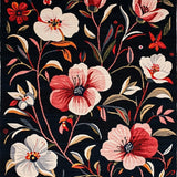 Luxurious Dark Floral Composition(Black)