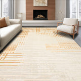 Designer Neutral Textured Geometric Contemporary(Beige)