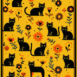 Contemporary Cat Flower Arrangement(Yellow)