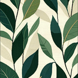 Chic Modern Leafy Composition(Beige)