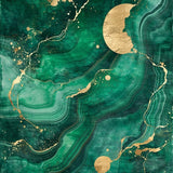 Emerald Glitter Marble Aesthetic(Green)