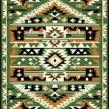 Intricate Black and Brown Artistry(Green)