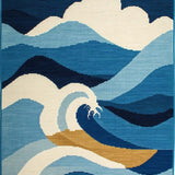 Bright Summer Nautical Style Mat(Blue)