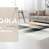 Ultra Soft Area Rug, Non Slip, Stain Resistant, Washable Area Rugs for Living Room, Bedroom, Noir Et Blanc: Striped Woven Rug, Classic Look(Gray)