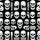 Ultra Soft Area Rug, Non Slip, Stain Resistant, Washable Area Rugs for Living Room, Bedroom, Lighthearted Vintage Skeleton Imagery(Black)