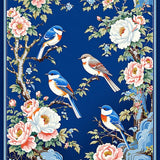 Ultra Soft Area Rug, Non Slip, Stain Resistant, Washable Area Rugs for Living Room, Bedroom, Delicate Floral Pattern Charm(Blue)
