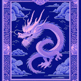 Ultra Soft Area Rug, Non Slip, Stain Resistant, Washable Area Rugs for Living Room, Bedroom, Luxurious Colorful Creature Pattern(Blue)