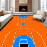 Ultra Soft Area Rug, Non Slip, Stain Resistant, Washable Area Rugs for Living Room, Bedroom, Energetic Field Layout Decor(Orange)