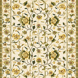 Ultra Soft Area Rug, Non Slip, Stain Resistant, Washable Area Rugs for Living Room, Bedroom, Artistic Floral Kitchen Mat with Dynamic and Natural Color Palette(Beige)