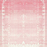 Ultra Soft Area Rug, Non Slip, Stain Resistant, Washable Area Rugs for Living Room, Bedroom, Modern Bow Scallop Accent Rug with Coquette Ribbon and Preppy Detailing(Pink)
