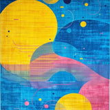Chic Color Blocked Composition(Blue)