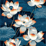 Bright Multicolor Leafy Composition(Blue)