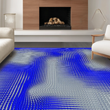 Bright Whimsical Swirl Composition(Blue)