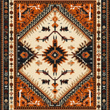 Western Earth Tones Circle Motif(Beige)