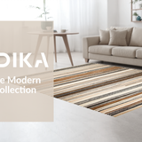 Ultra Soft Area Rug, Non Slip, Stain Resistant, Washable Area Rugs for Living Room, Bedroom, Classic Vintage Rag Rug Appeal(Brown)