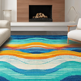 Dynamic Woven Circular Motif(Blue)