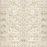 Ultra Soft Area Rug, Non Slip, Stain Resistant, Washable Area Rugs for Living Room, Bedroom, Beige Boho Inspired Area With Artisanal Woven Geometric Design(Beige)