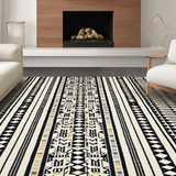 Contemporary Monochrome Geometric Motif(Black)