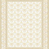 Ultra Soft Area Rug, Non Slip, Stain Resistant, Washable Area Rugs for Living Room, Bedroom, Chic Vintage Inspired Area Runner with Unique Design Elements(Beige)
