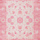 Ultra Soft Area Rug, Non Slip, Stain Resistant, Washable Area Rugs for Living Room, Bedroom, Vibrant Oval Shag Accents(Pink)