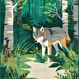 Bold Graphic Wolf Imagery(Green)