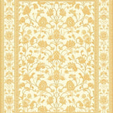 Ultra Soft Area Rug, Non Slip, Stain Resistant, Washable Area Rugs for Living Room, Bedroom, Willow Damask Area Featuring a Sophisticated Beige(Ivory)