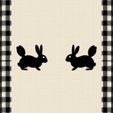 Charming Rustic Bunny Motif(Beige)