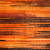 Ultra Soft Area Rug, Non Slip, Stain Resistant, Washable Area Rugs for Living Room, Bedroom, Energetic Flame Orange Aesthetic(Orange)