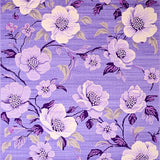 Ultra Soft Area Rug, Non Slip, Stain Resistant, Washable Area Rugs for Living Room, Bedroom, Playful Abstract Petal Arrangement(Purple)