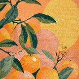 Ultra Soft Area Rug, Non Slip, Stain Resistant, Washable Area Rugs for Living Room, Bedroom, Blush Area Rug Featuring Bright Peach and Vivid Green Pattern(Orange)