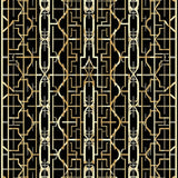 Sophisticated Black and Gold Geometry(Black)