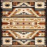 Ultra Soft Area Rug, Non Slip, Stain Resistant, Washable Area Rugs for Living Room, Bedroom, Luxurious Warm Geometric Aesthetics(Brown)