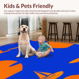 Playful Bright Tiled Composition(Blue)