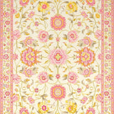Ultra Soft Area Rug, Non Slip, Stain Resistant, Washable Area Rugs for Living Room, Bedroom, Rustic Warm Floral Aesthetic(Ivory)