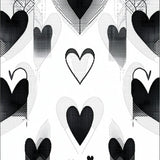 Elegant Black Heart Silhouette(Black)