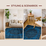 Rustic Distressed Medallion Vibe(Blue)