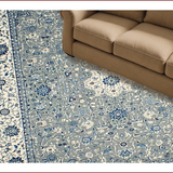 Ultra Soft Area Rug, Non Slip, Stain Resistant, Washable Area Rugs for Living Room, Bedroom, Rustic Floral Earthy Aesthetic(Gray)