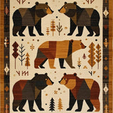 Ultra Soft Area Rug, Non Slip, Stain Resistant, Washable Area Rugs for Living Room, Bedroom, Vibrant Youthful Contemporary Look(Brown)