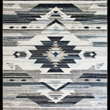 Ultra Soft Area Rug, Non Slip, Stain Resistant, Washable Area Rugs for Living Room, Bedroom, Southwestern Aesthetic Bedroom Throw Rug Grey(Gray)